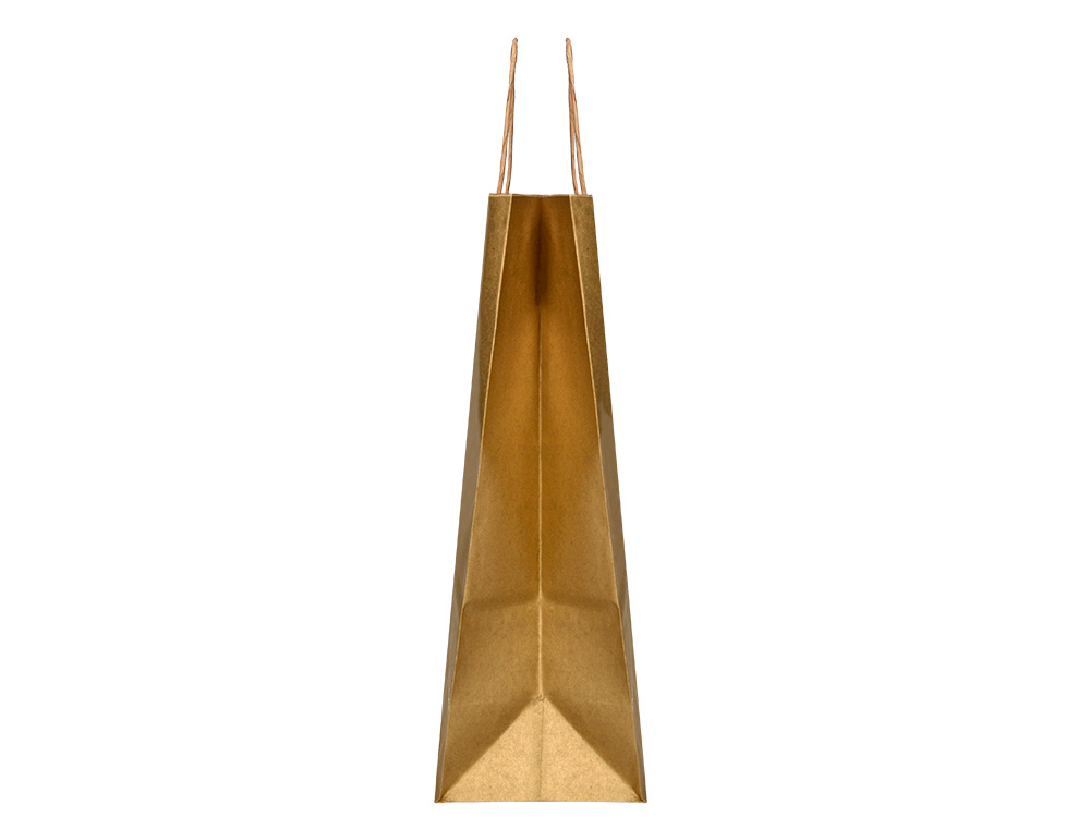 BOLSA KRAFT Q-CONNECT ORO ASA RETORCIDA 240X100X310 MM