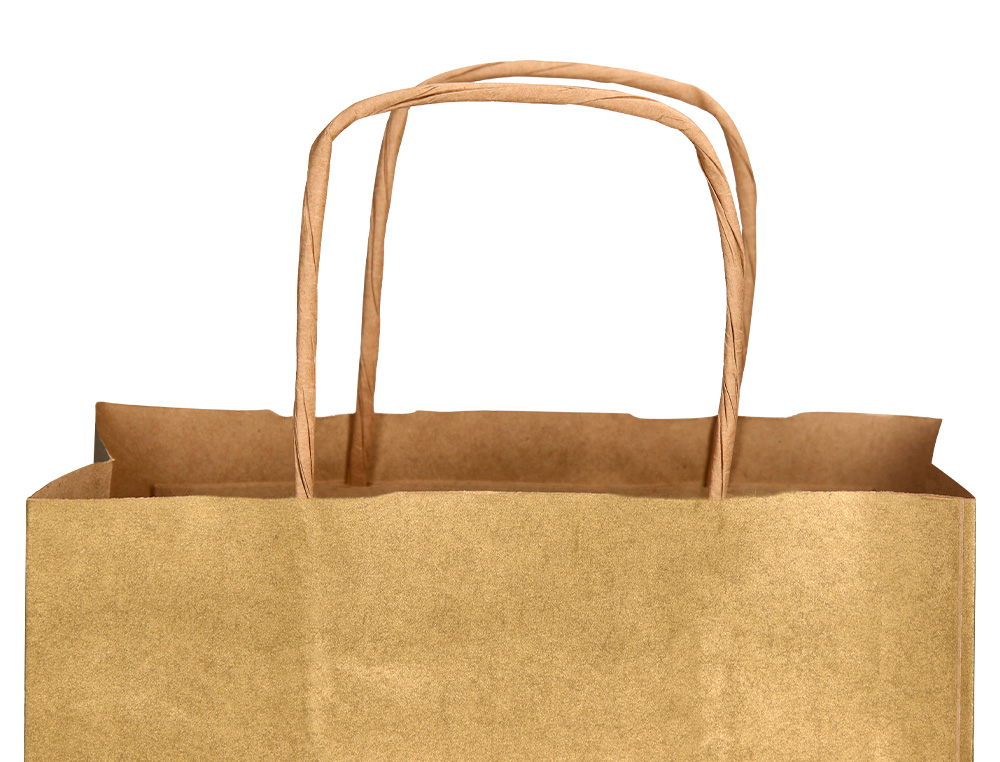 BOLSA KRAFT Q-CONNECT ORO ASA RETORCIDA 240X100X310 MM