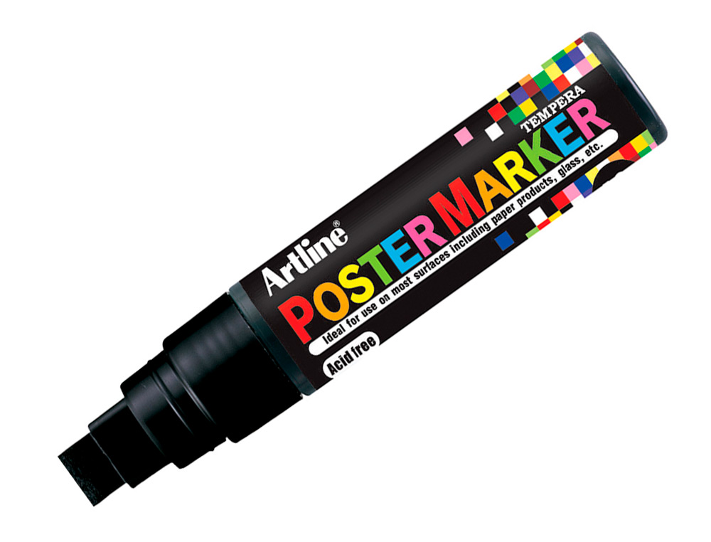 ROTULADOR ARTLINE POSTER MARKER EPP-12 PUNTA REDONDA 12 MM COLOR NEGRO