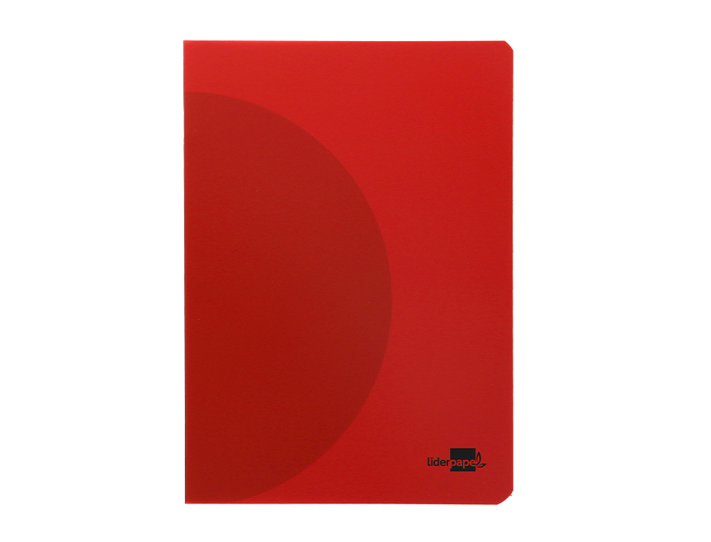 LIBRETA LIDERPAPEL 360 TAPA DE PLASTICO A4 48 HOJAS 90GR CUADRO 4MM CON MARGEN COLORES SURTIDOS