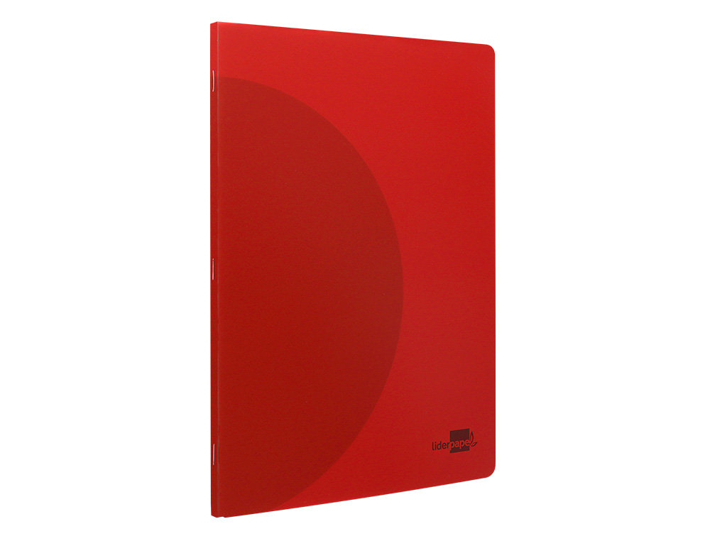 LIBRETA LIDERPAPEL 360 TAPA DE PLASTICO A4 48 HOJAS 90GR CUADRO 4MM CON MARGEN COLORES SURTIDOS