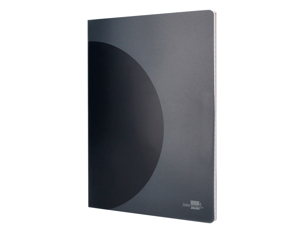 LIBRETA LIDERPAPEL 360 TAPA DE PLASTICO A4 48 HOJAS 90G/M2 HORIZONTAL CON DOBLE MARGEN TAPA NEGRA