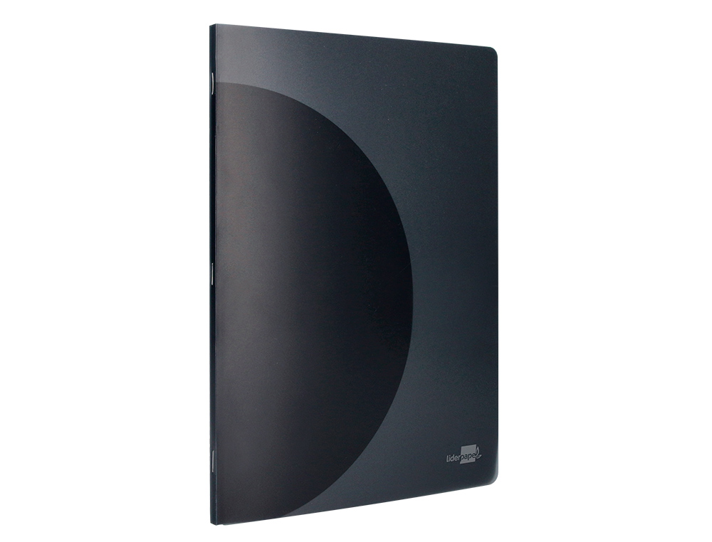 LIBRETA LIDERPAPEL 360 TAPA DE PLASTICO A4 48 HOJAS 90G/M2 HORIZONTAL CON DOBLE MARGEN TAPA NEGRA