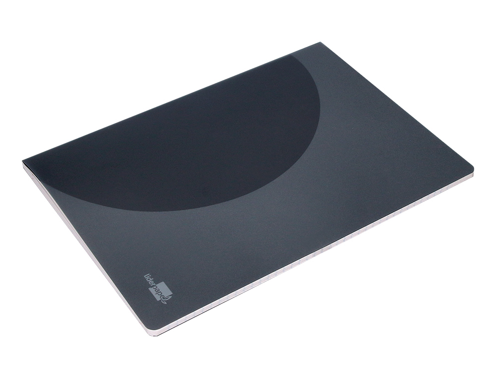 LIBRETA LIDERPAPEL 360 TAPA DE PLASTICO A4 48 HOJAS 90G/M2 HORIZONTAL CON DOBLE MARGEN TAPA NEGRA