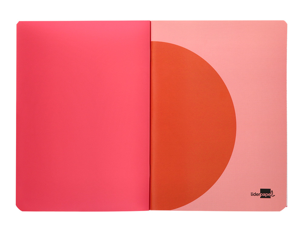 LIBRETA LIDERPAPEL 360 TAPA DE PLASTICO A4 48 HOJAS 90G/M2 5MM CON DOBLE MARGEN COLORES SURTIDOS