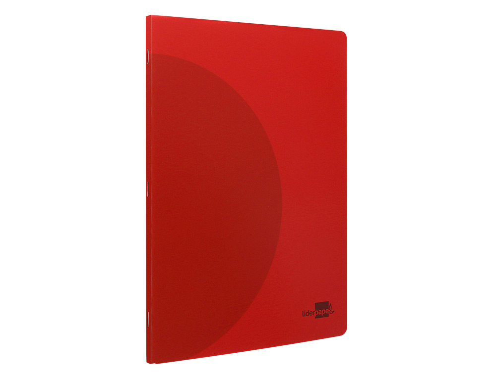 LIBRETA LIDERPAPEL 360 TAPA DE PLASTICO A4 48 HOJAS 90G/M2 5MM CON DOBLE MARGEN COLORES SURTIDOS
