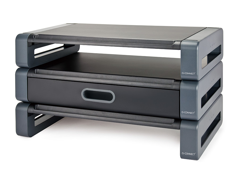 SOPORTE Q-CONNECT DELUXE PARA MONITOR CON CAJON 486X276X96 MM