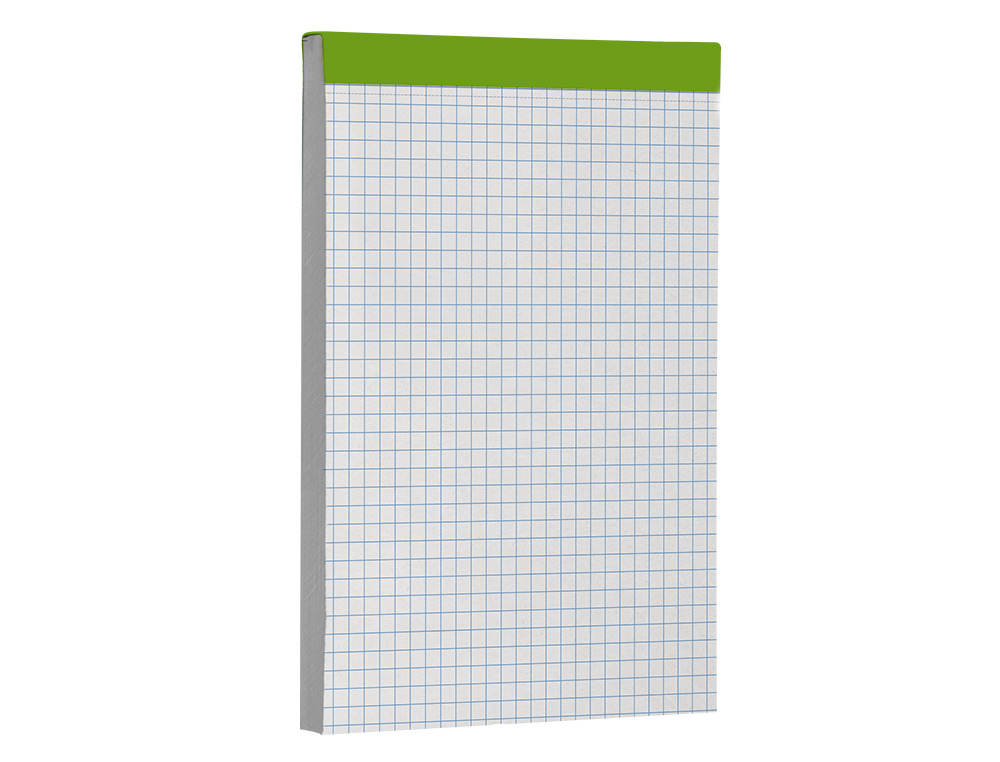 BLOC NOTAS LIDERPAPEL CUADRO 4 MM A6 80 HOJAS 60 G/M2 PERFORADO SIN TAPA