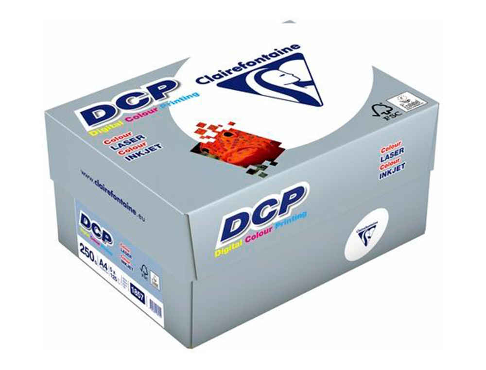 PAPEL FOTOCOPIADORA CLAIREFONTAINE DIN A4 250 GRAMOS PAQUETE DE 125 HOJAS