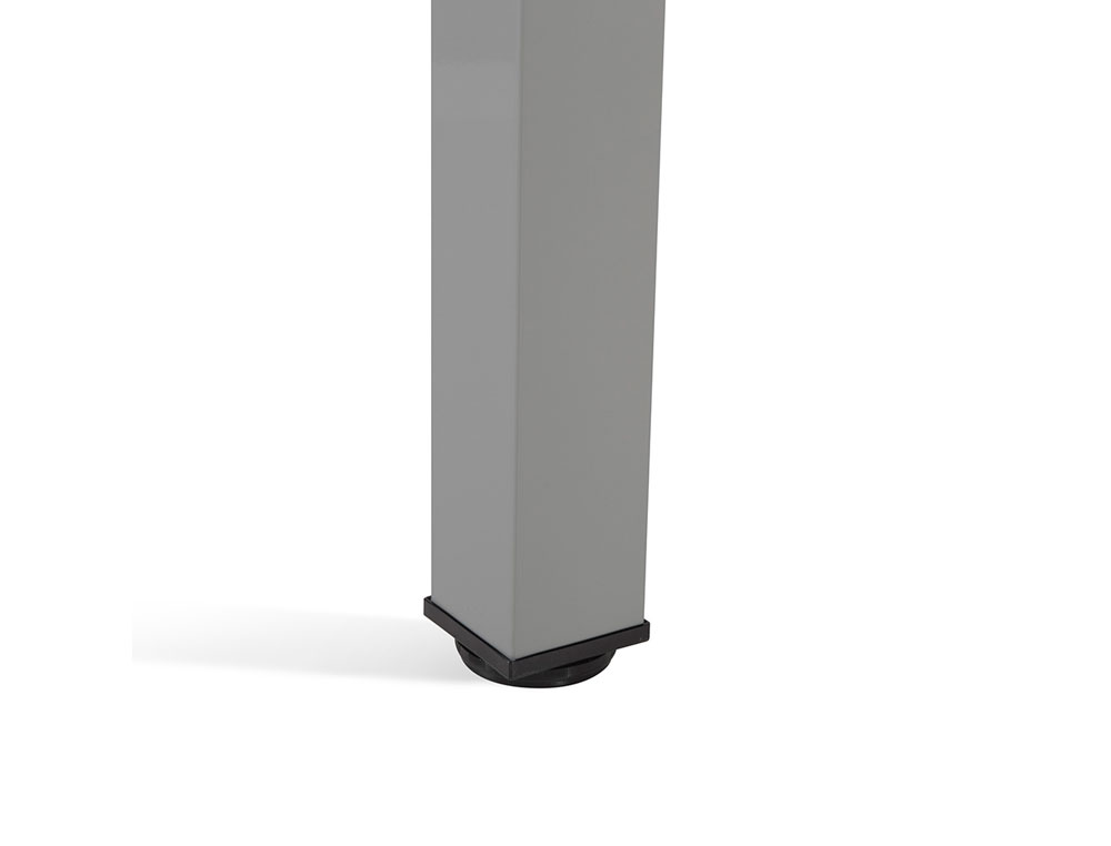MESA ROCADA SERIE EXECUTIVE 180X120 CM DERECHA ACABADO AD04 ALUMINIO/BLANCO