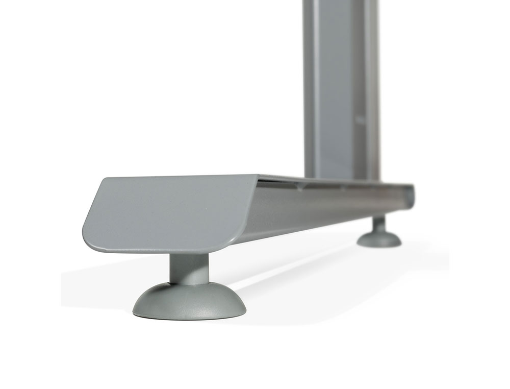 MESA ROCADA SERIE METAL 180X120 CM DERECHA ACABADO AC01 HAYA