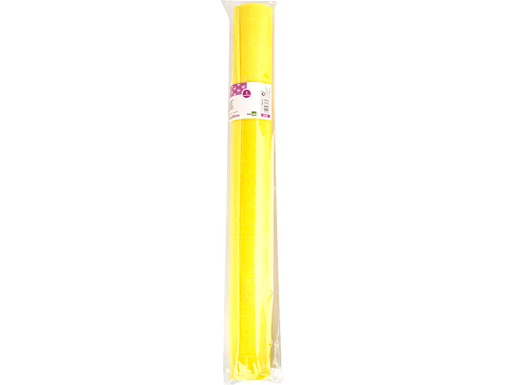 PAPEL CRESPON LIDERPAPEL ROLLO DE 50 CM X 2,5 M 85G/M2 AMARILLO