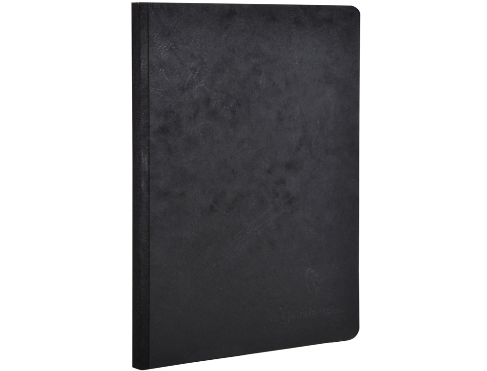 LIBRETA AGE-BAG TAPA CARTULINA LOMO COSIDO CUADRO 5 MM 96 HOJAS COLOR NEGRO 148X210 MM