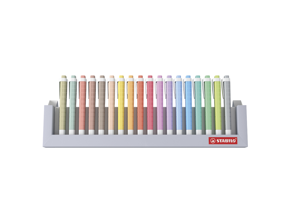 ROTULADOR STABILO FLUORESCENTE SWING COOL NATURE COLORS ESTUCHE DE 18 UNIDADES COLORES SURTIDOS