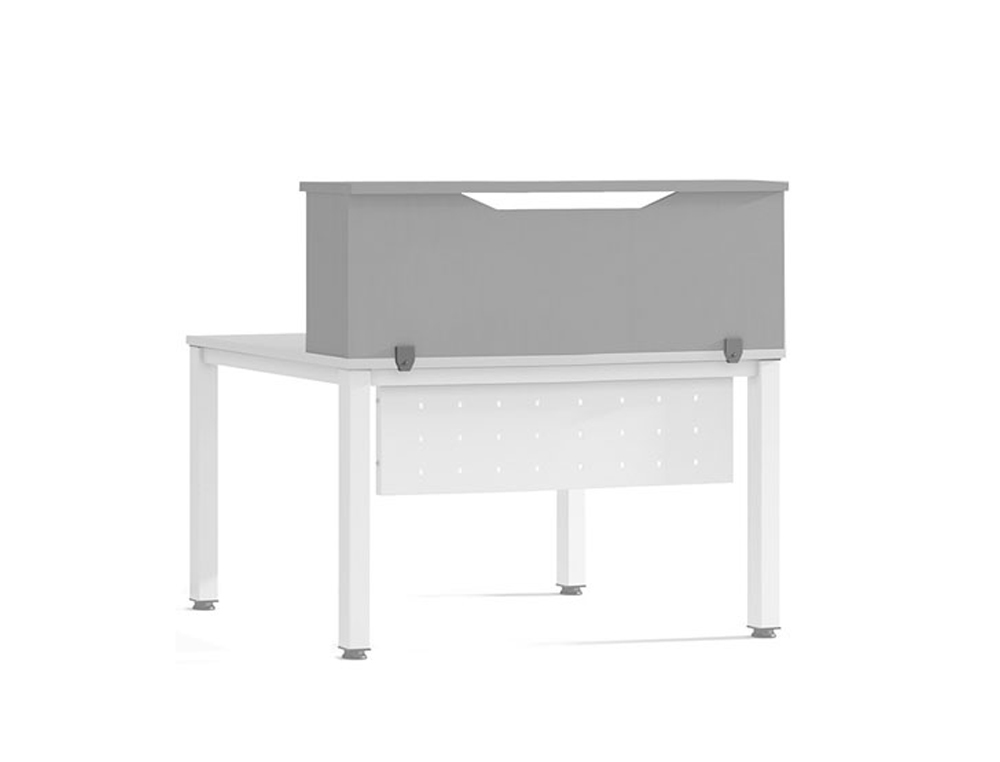MOSTRADOR DE ALTILLO ROCADA VALIDO PARA MESAS WORK METAL EXECUTIVE 200X30X40 CM ACABADO AN02 GRIS/GRIS
