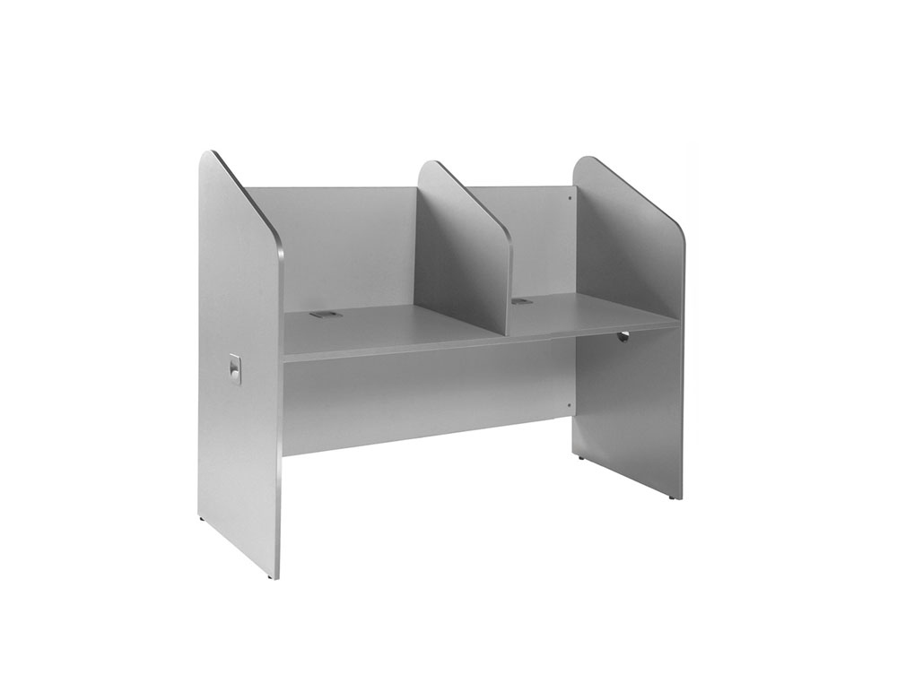 MESA CENTRO DE LLAMADAS ROCADA DOBLE SERIE WELCOME 166X132X65 CM ACABADO AN02 GRIS/GRIS