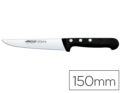 CUCHILLO COCINA ARCOS UNIVERSAL HOJA DE ACERO INOXIDABLE 150 MM