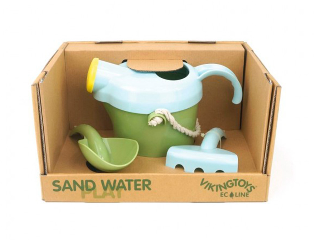 SET DE PLAYA VIKINGTOYS ECOLINE ECOLOGICO Y RECICLABLE 3 PIEZAS