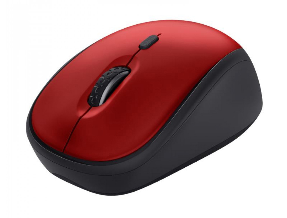 RATON TRUST YVI+ OPTICO INALAMBRICO ECO 4 BOTONES 800/1600 DPI USB 2.0 COLOR ROJO