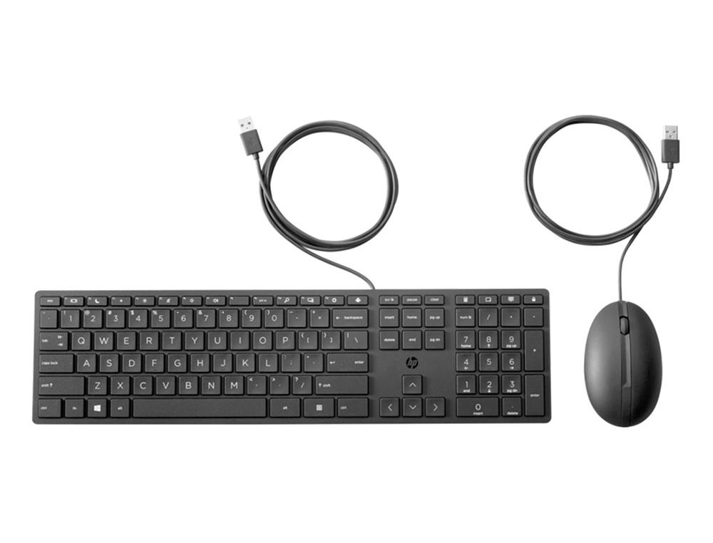 SET TECLADO + RATON HP COMBO 320MK USB-A LONGITUD 1.8 M COLOR NEGRO
