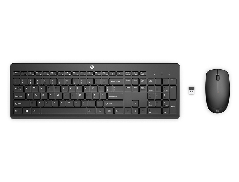 SET TECLADO + RATON INALAMBRICO HP COMBO 235 COLOR NEGRO