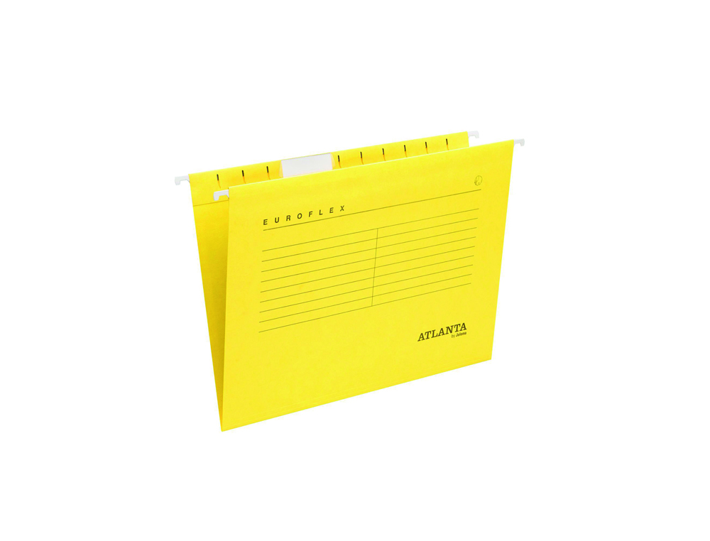 CARPETA COLGANTE TARIFOLD ATLANTA EUROFLEX DIN A4 CARTULINA 100%RECICLADA FSC COLOR AMARILLO CAJA DE 25