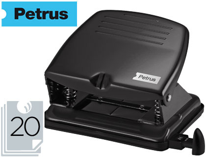 TALADRADOR PETRUS 65 COLOR NEGRO CAPACIDAD 20 HOJAS