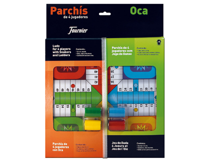 PARCHIS CON OCA TABLERO PEQUEO 42,5X33X4,45 CM