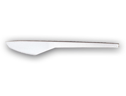 CUCHILLO DE PLASTICO BLANCO PAQUETE DE 100